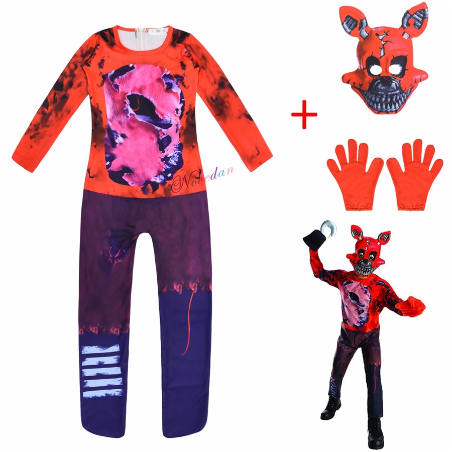 Fnaf Freddy Costume Kids Child Fredy Superhero Boys Girls Funny Party Cosplay Halloween Carnival Suit Jumpsuit 1 - FNAF Plush